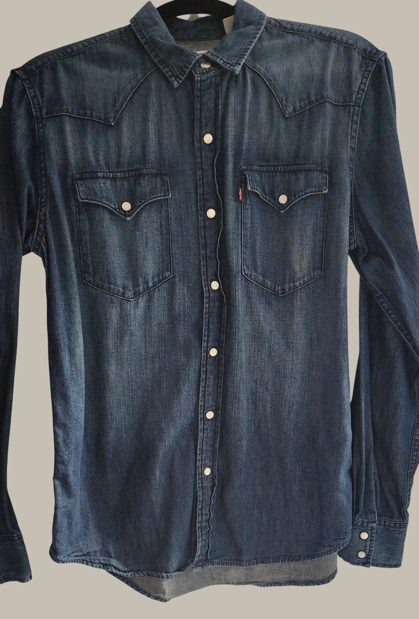 Levis- Slim - Denim Shirt - Blue - Cotton Small