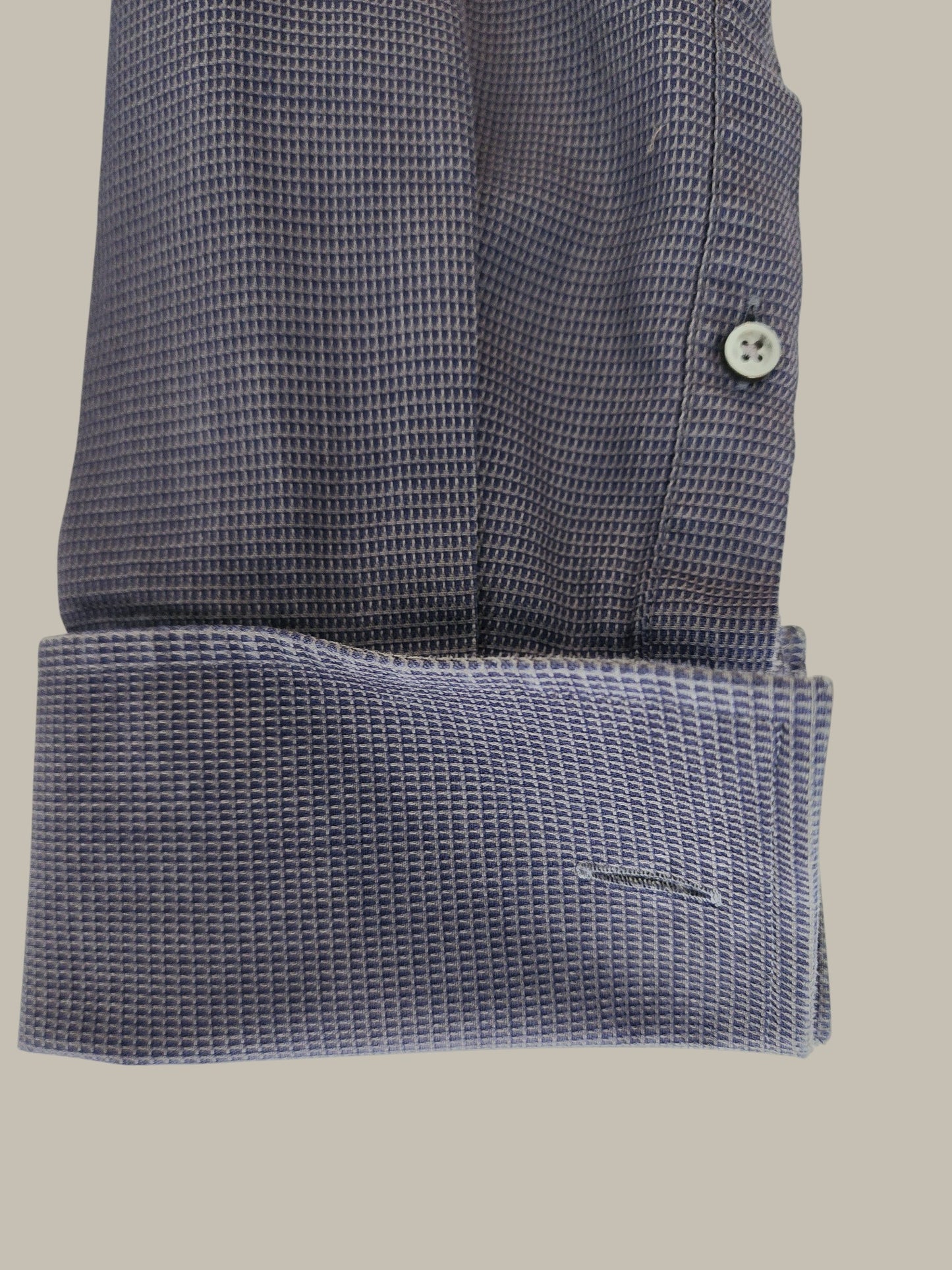 Boss- 100% Cotton = Pique Navy Size 15.5