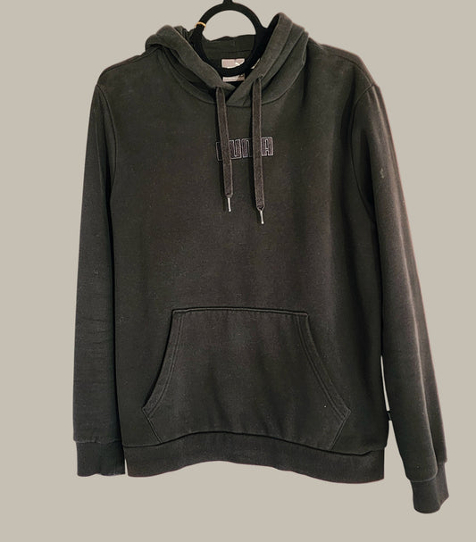 Puma - Black Cotton - Fleece  Hoodie Medium
