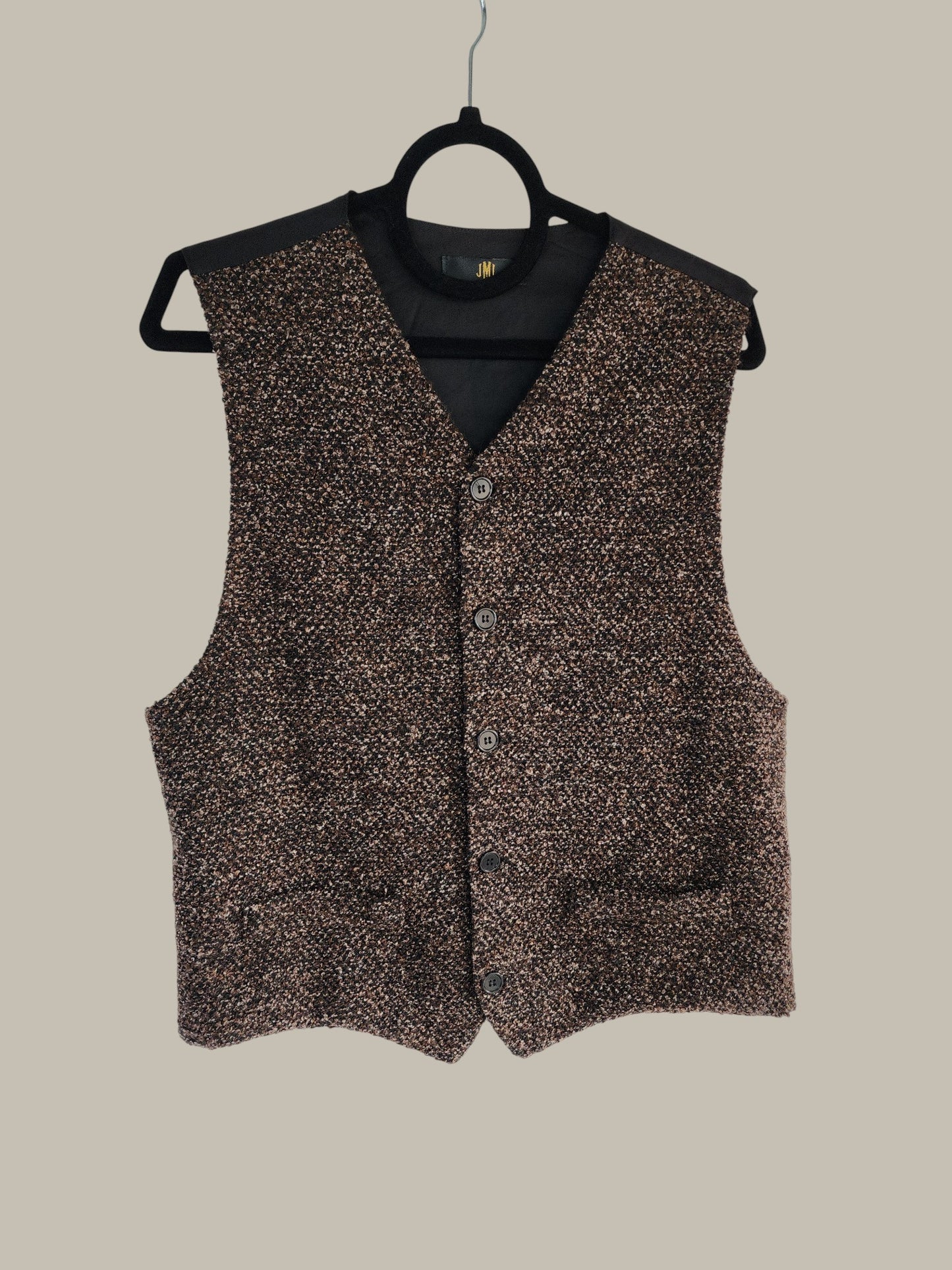 JMI- Vintage - Brown Tweed Vest - Cotton small
