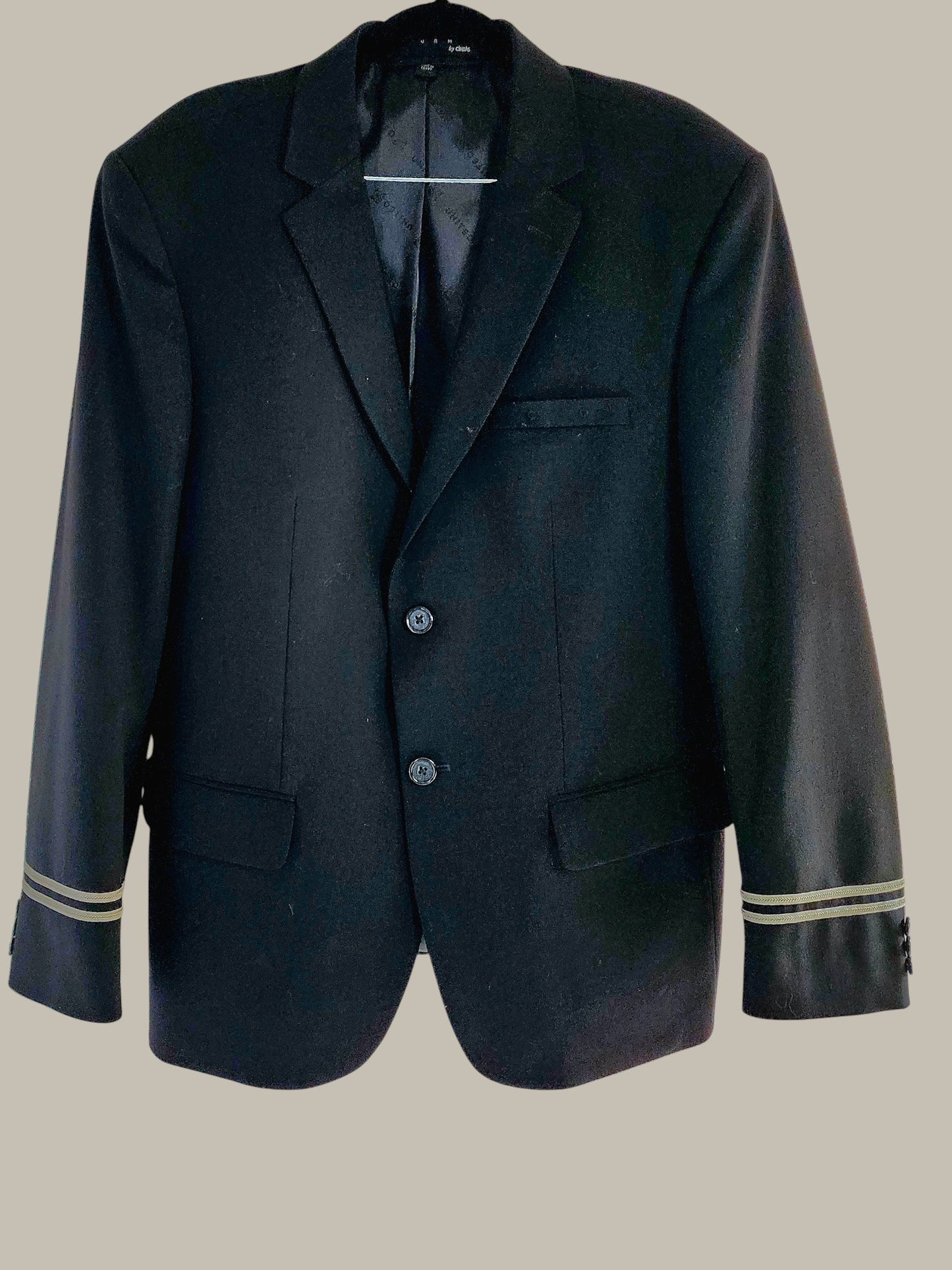 Vintage Pilot - Wool Blazer - Sleeve Stripes Large