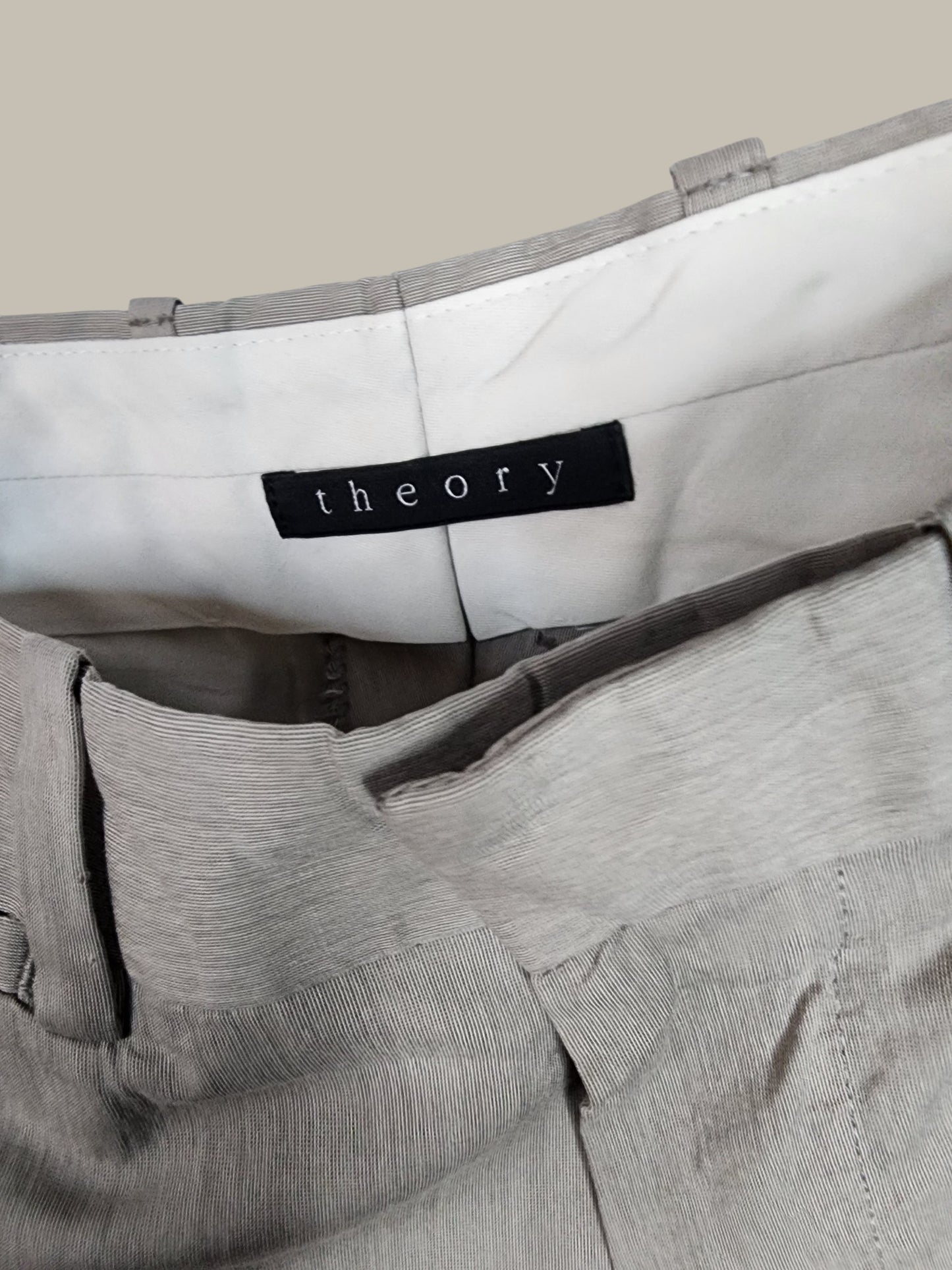 Theory- Stretch Light Weight - Cotton Elastane - Stone 29/28