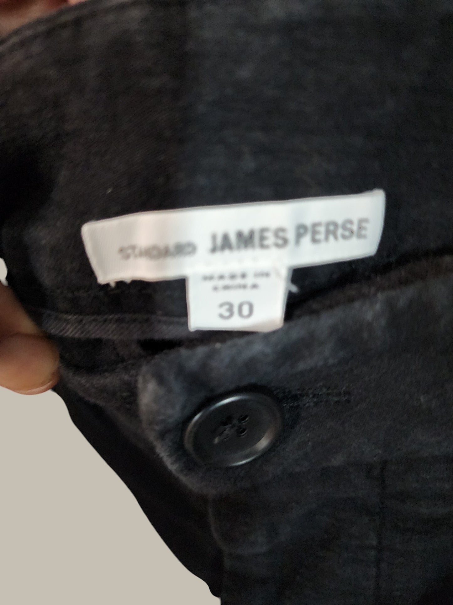 James Perse - Stretch Cotton - Elastane - Black size 30/31