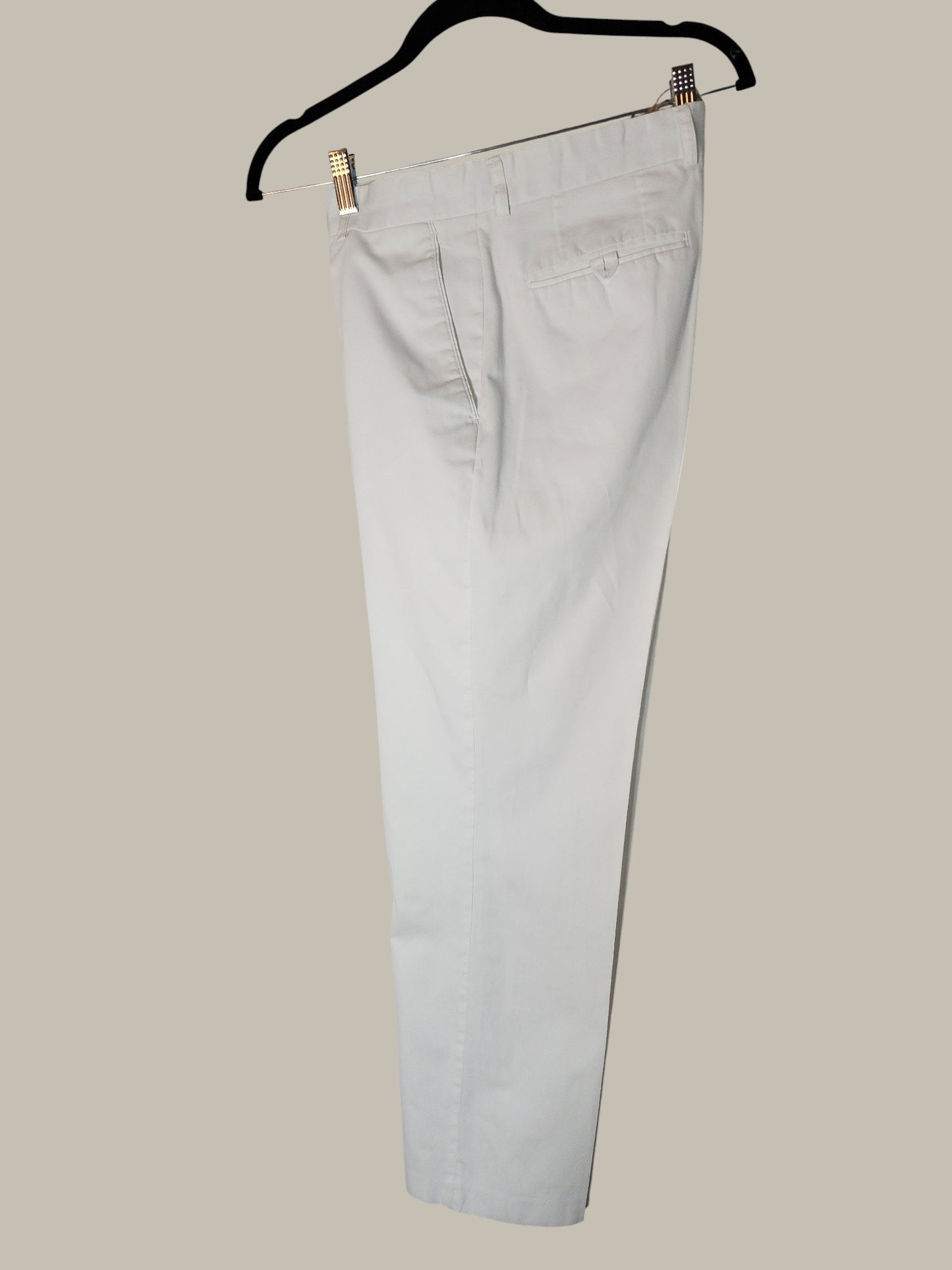 Alan Flusser - White Cotton twill Pant 32/30
