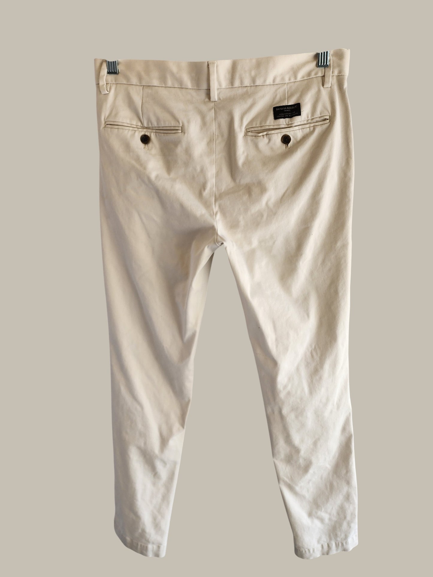 BR - Off White Cotton Pants - 31 /32
