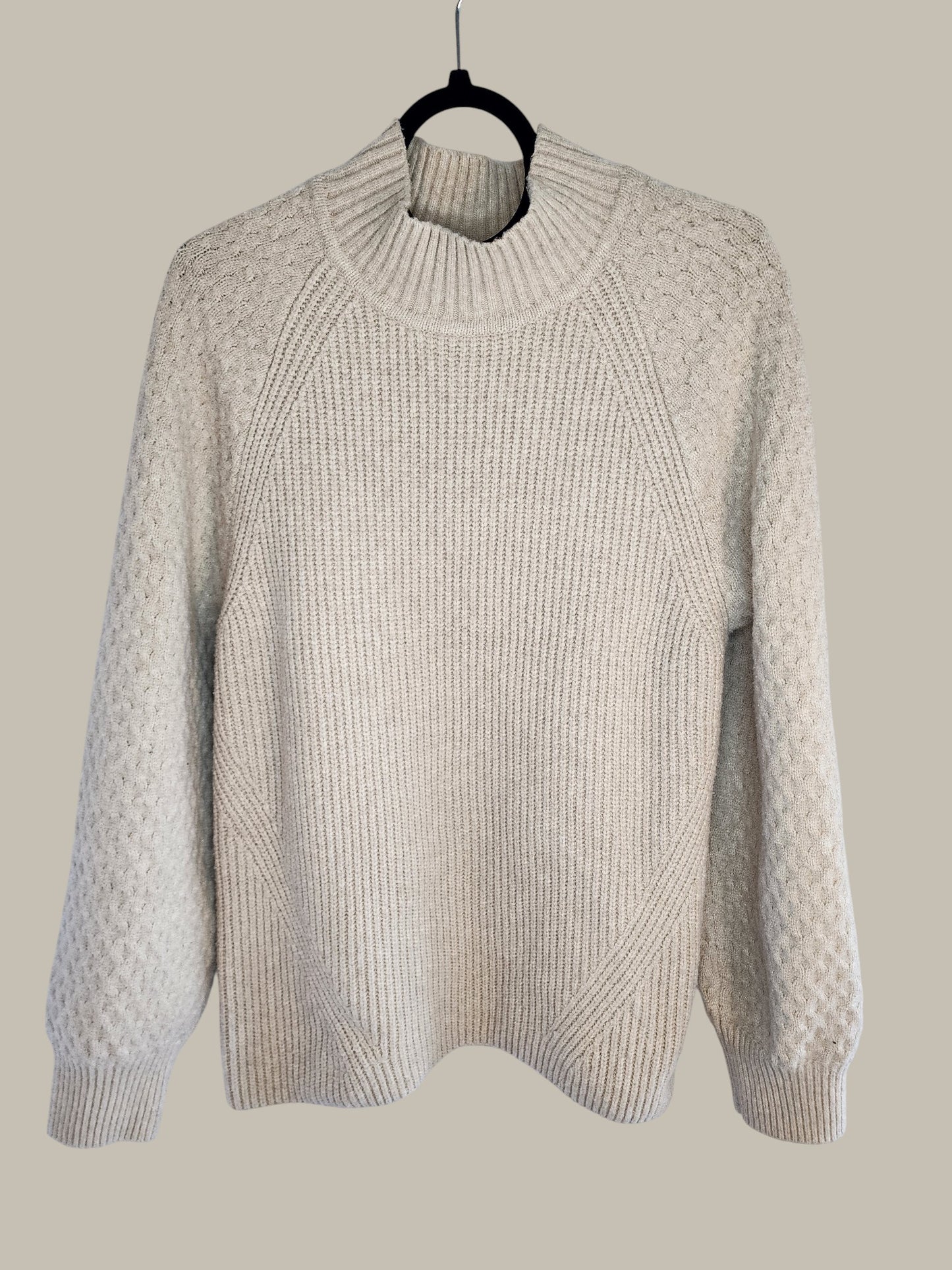 Calvin Klein - Cream - Cotton Chunky Cable sweater L/XL