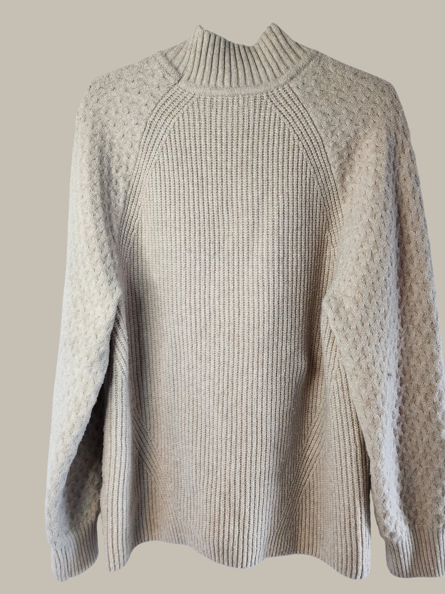 Calvin Klein - Cream - Cotton Chunky Cable sweater L/XL