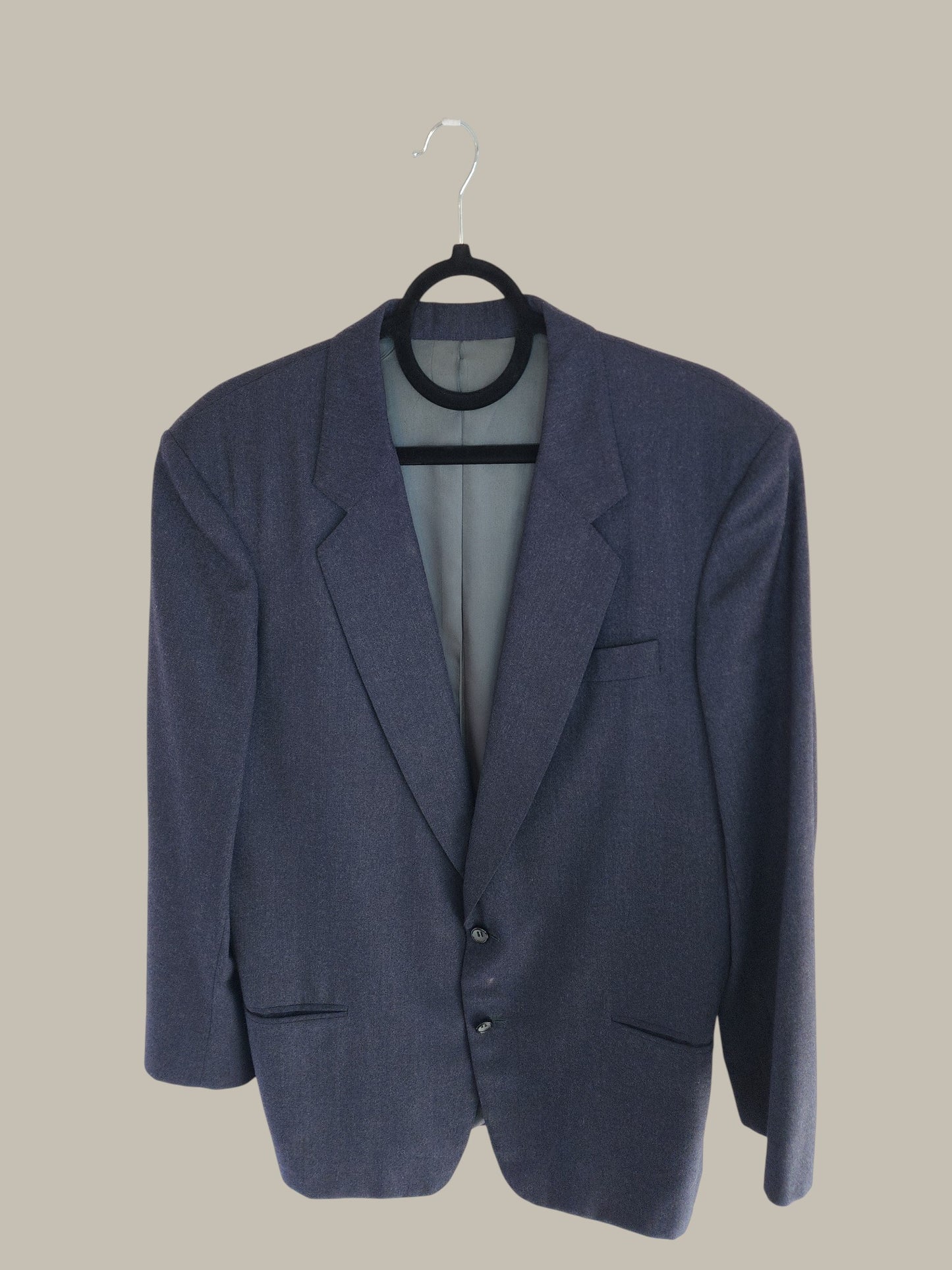 - Navy - Wool - Felt Blazer 40/ Medium 2 Back Vents