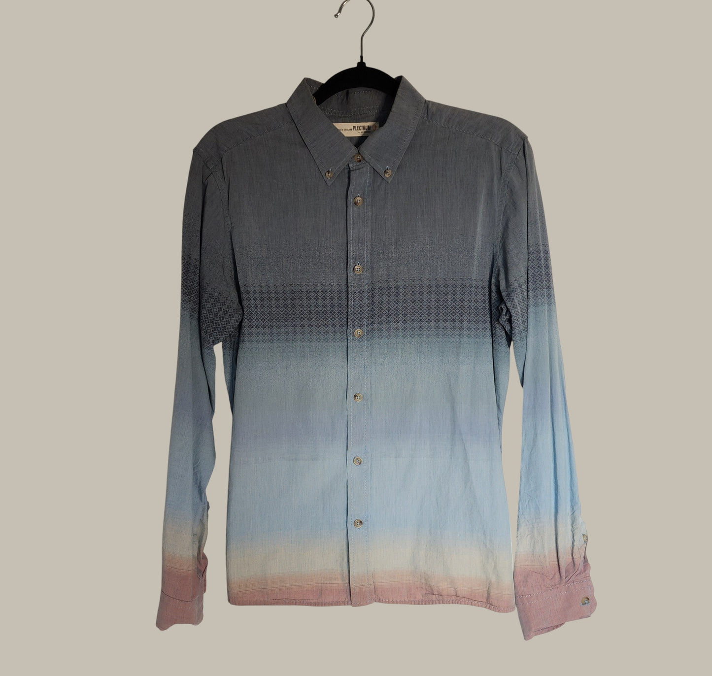 Spectrum- L/S Shirt Ambre Print - Blue - 100% Cotton small