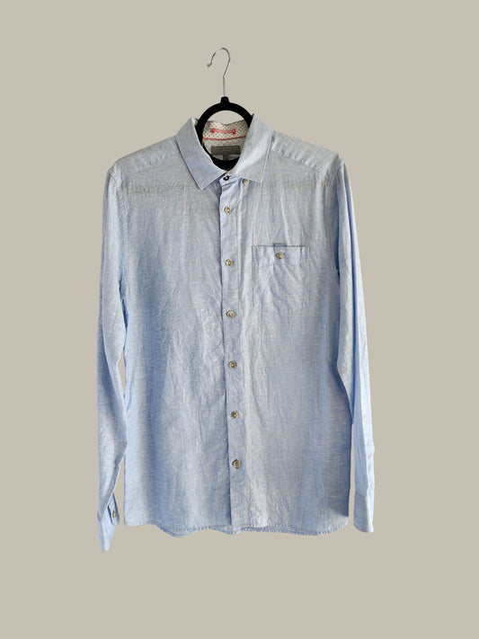 Ted Baker - Fitted - Sky Blue - Linen small
