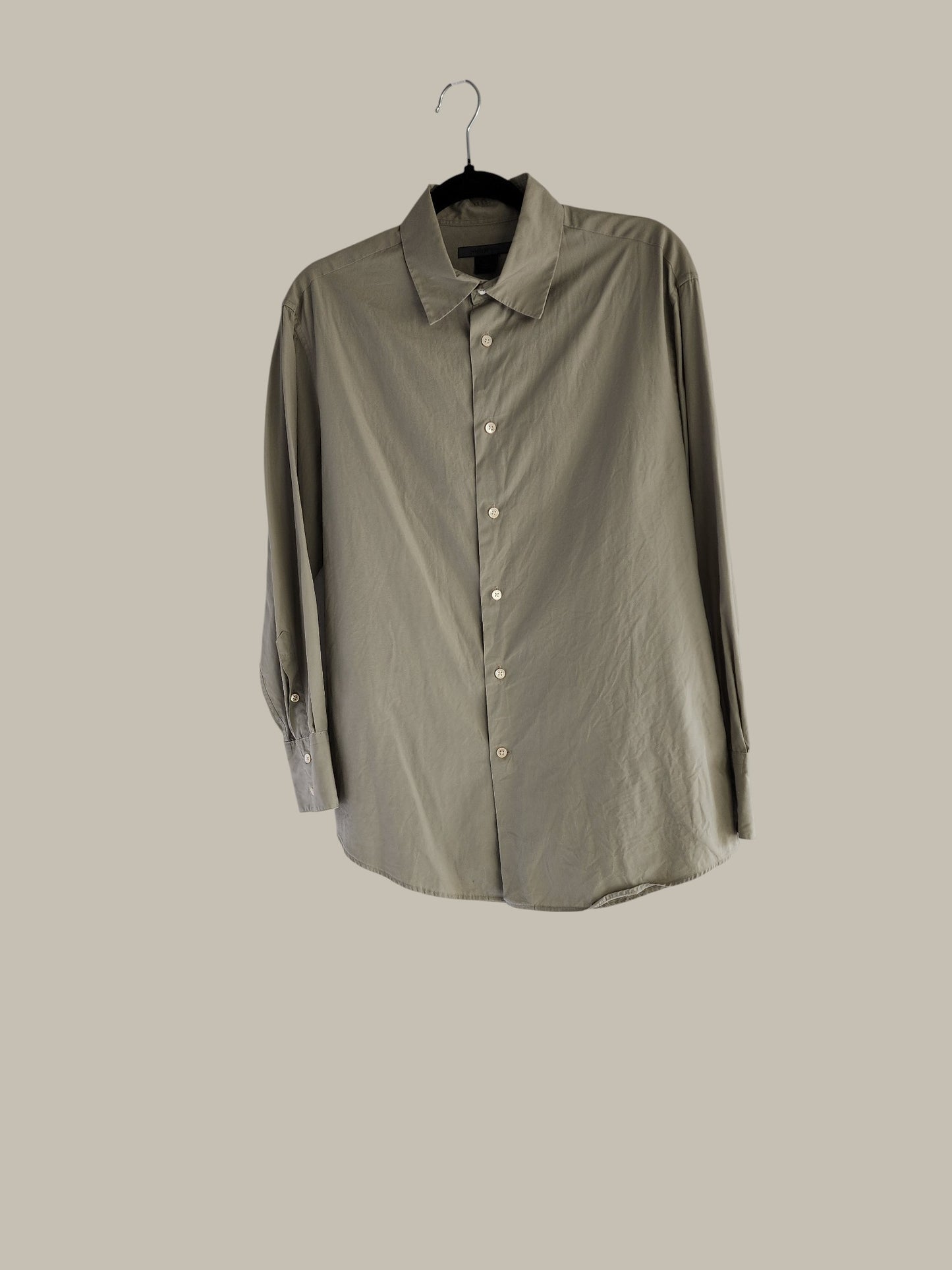 John Varvatos - L/S Stone Dressy Shirt - 100% Cotton Large