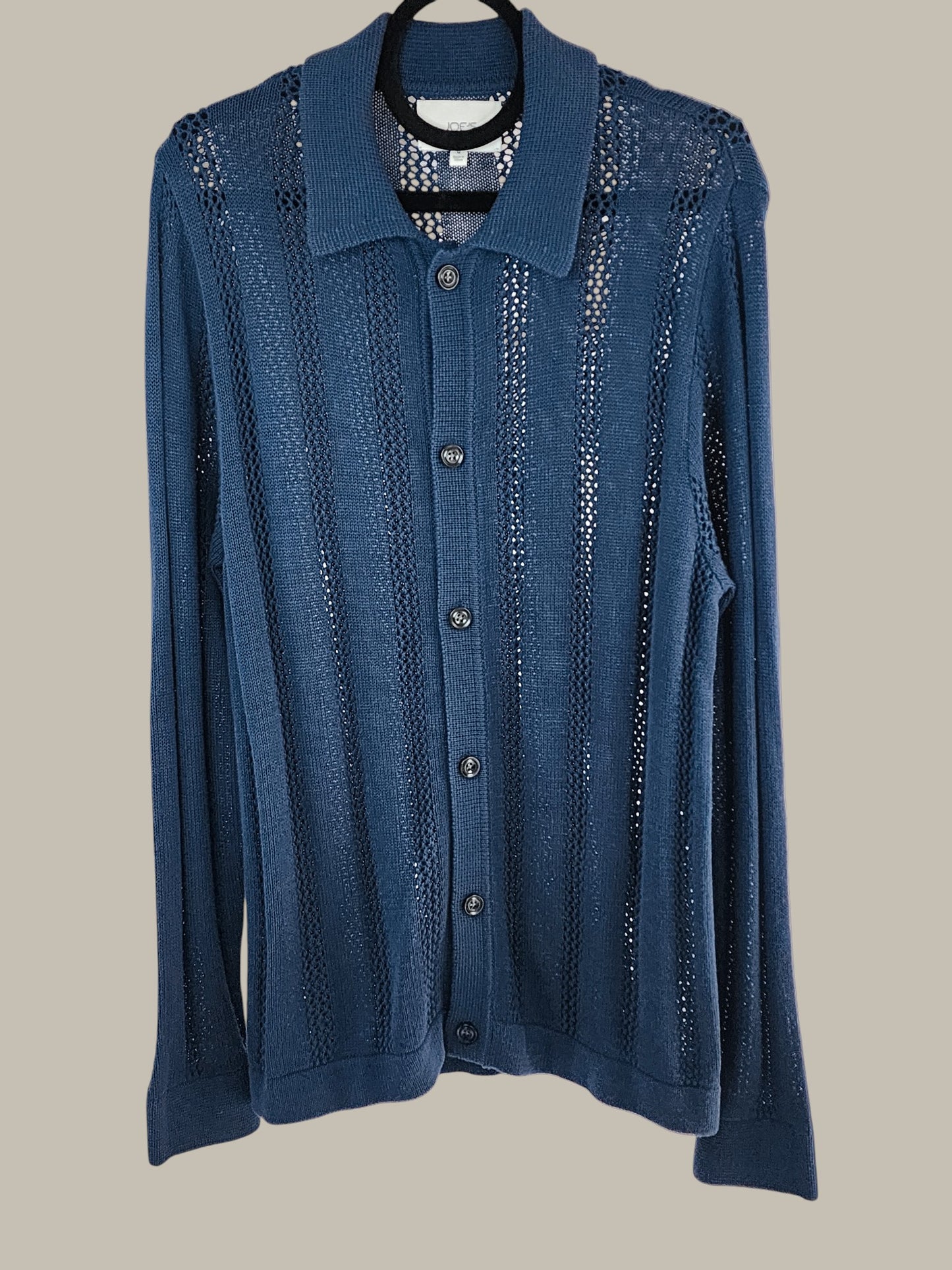 Joe's - Navy - Crochet - Button - Front Sweater/ Medium