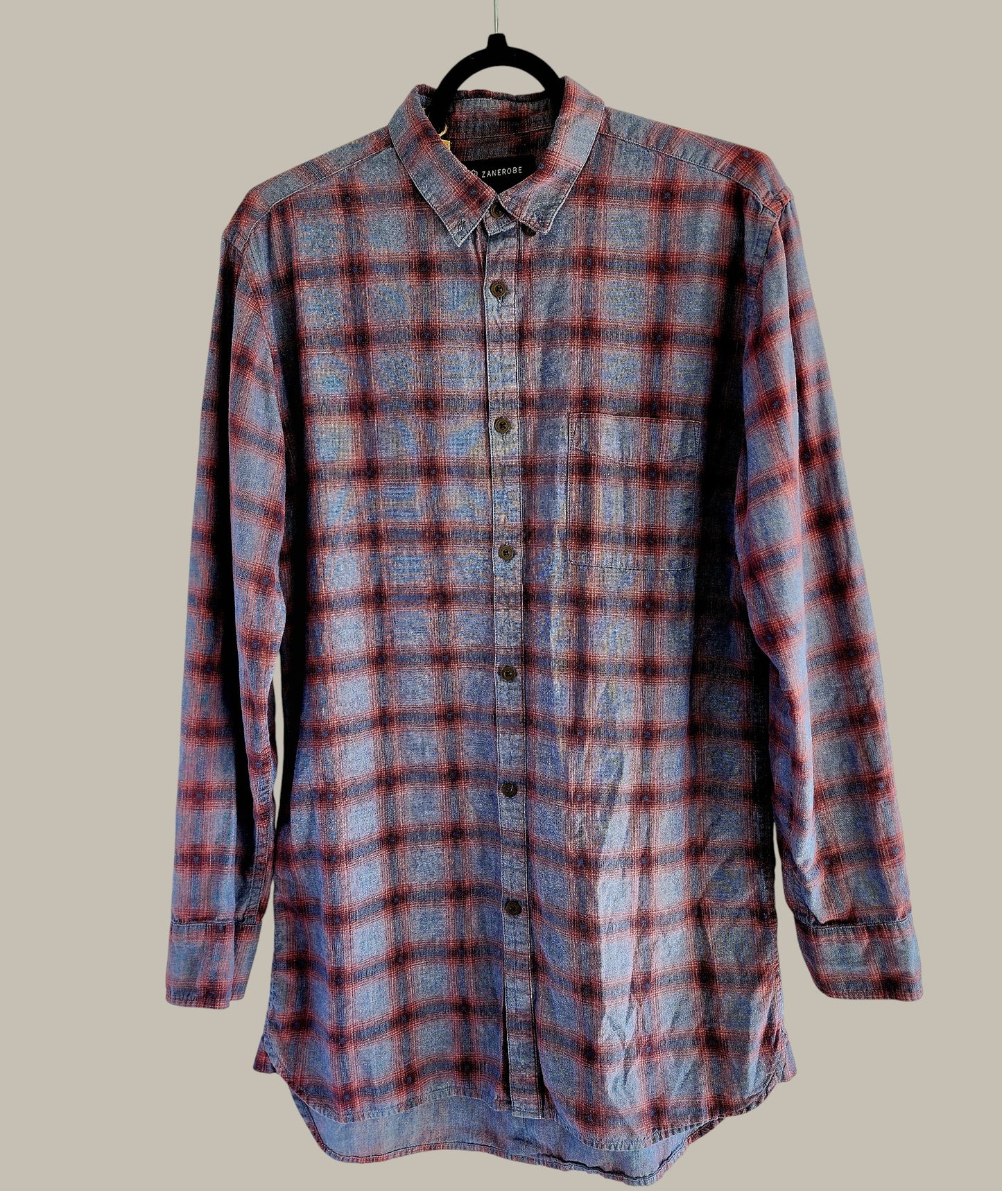 Zanerobe - Brushed Cotton - Blue / Red - Plaid medium
