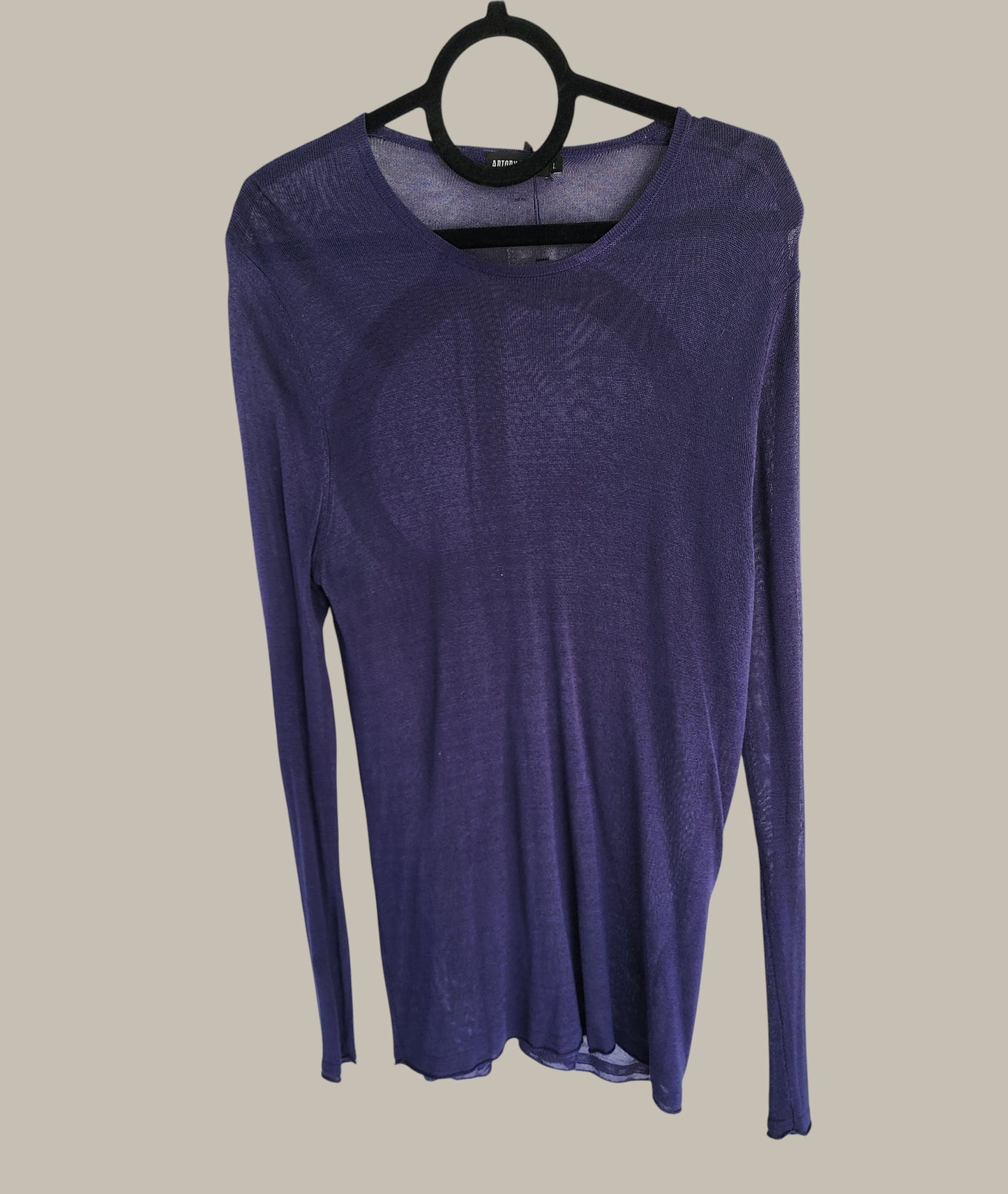 Antony Morato - l/s tee Navy - Sheer Viscose medium