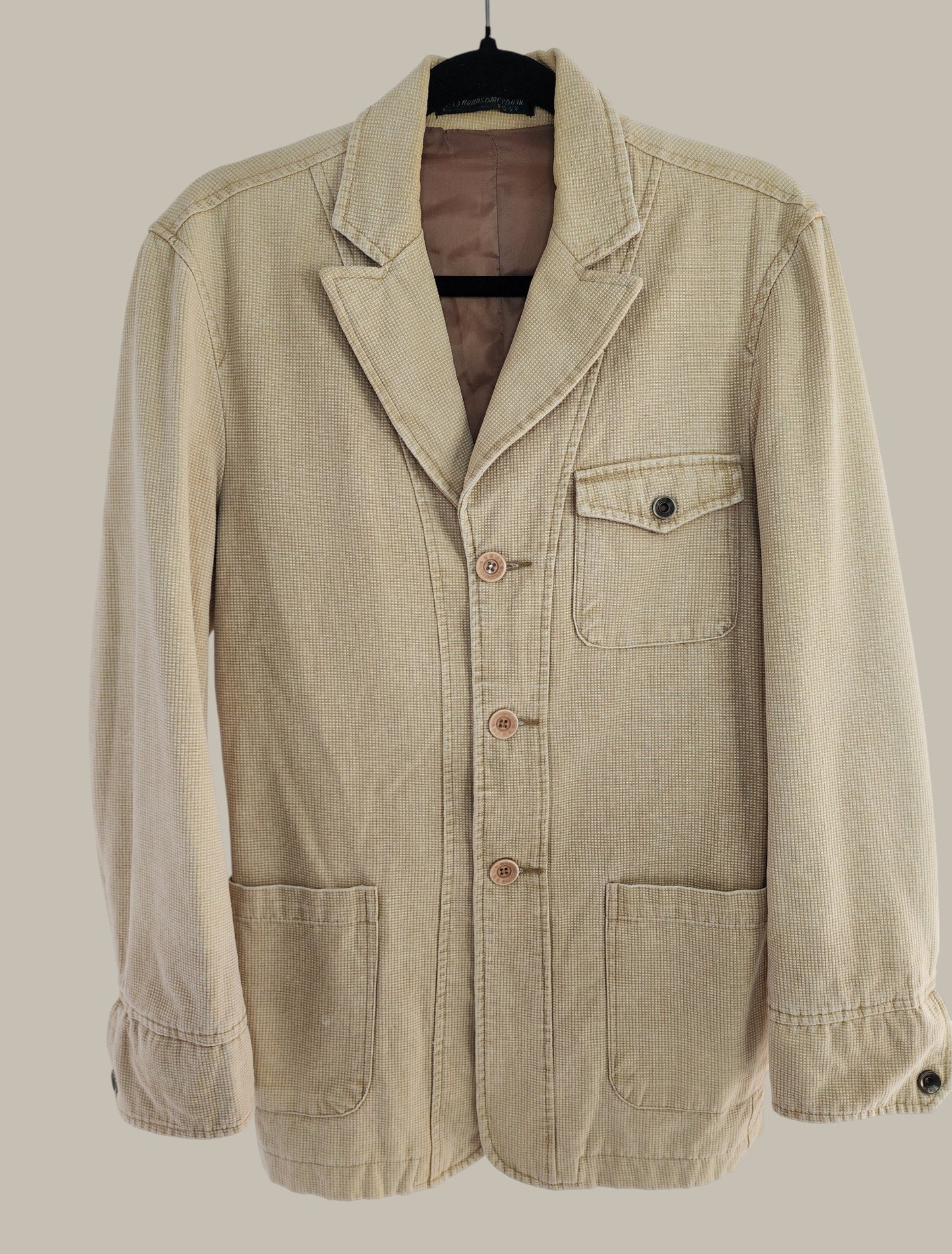 Handsome Youth - Khaki - cotton  Jacket pocket extra small