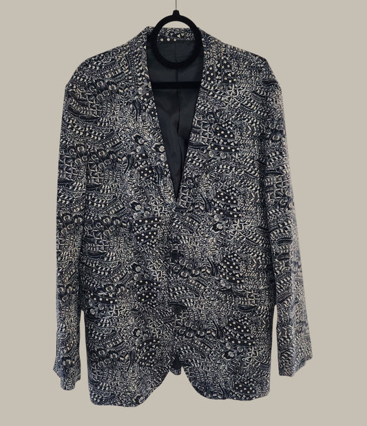 Vintage - Black / Stone Jacquard - Viscose Poly 42