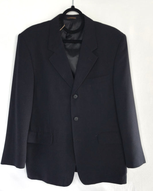 Casual ultra light weight Unlined stretch wool, black single vent 36