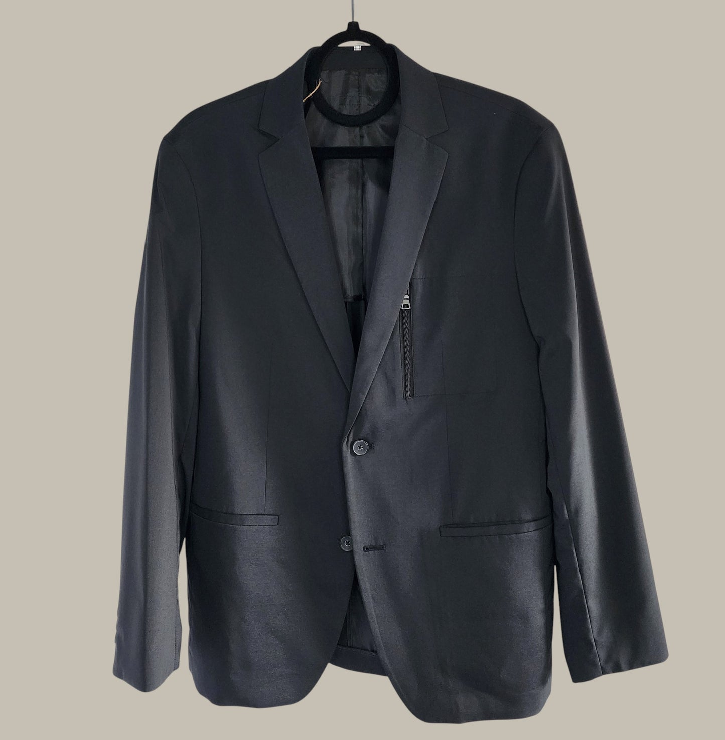 - Casual - Black - Nylon Blazer - Zip Trim 40