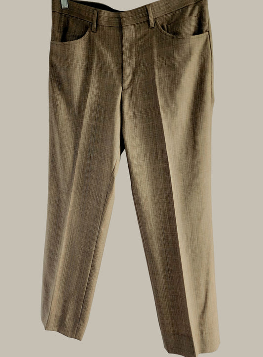 Galvany- Super Khaki Plaid - Cotton / Poly 34