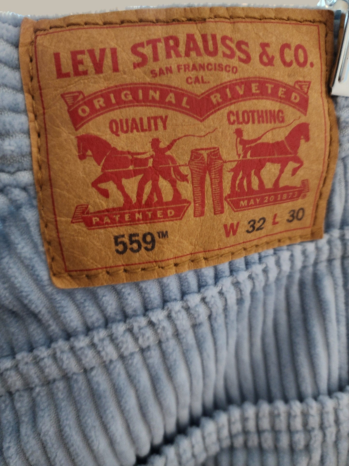 Levis - Sky Blue - 10 Wale - Courtouroy