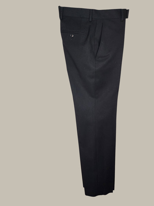 DK- Navy & black texture- Lightweight - wool Pant - Straight Leg 30/31