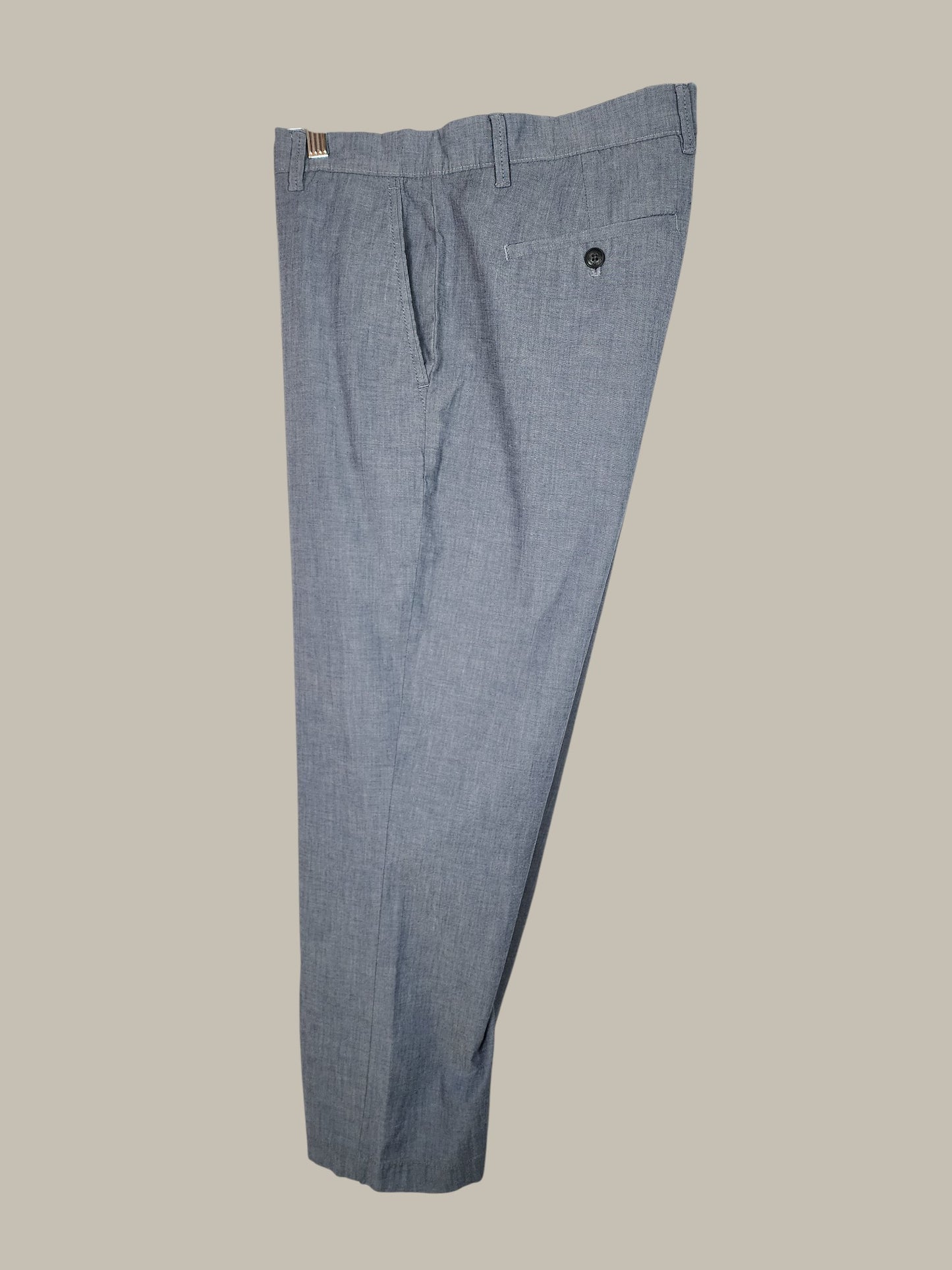 Calvin Klein brushed light weight chambray pant 36/26 cropped: