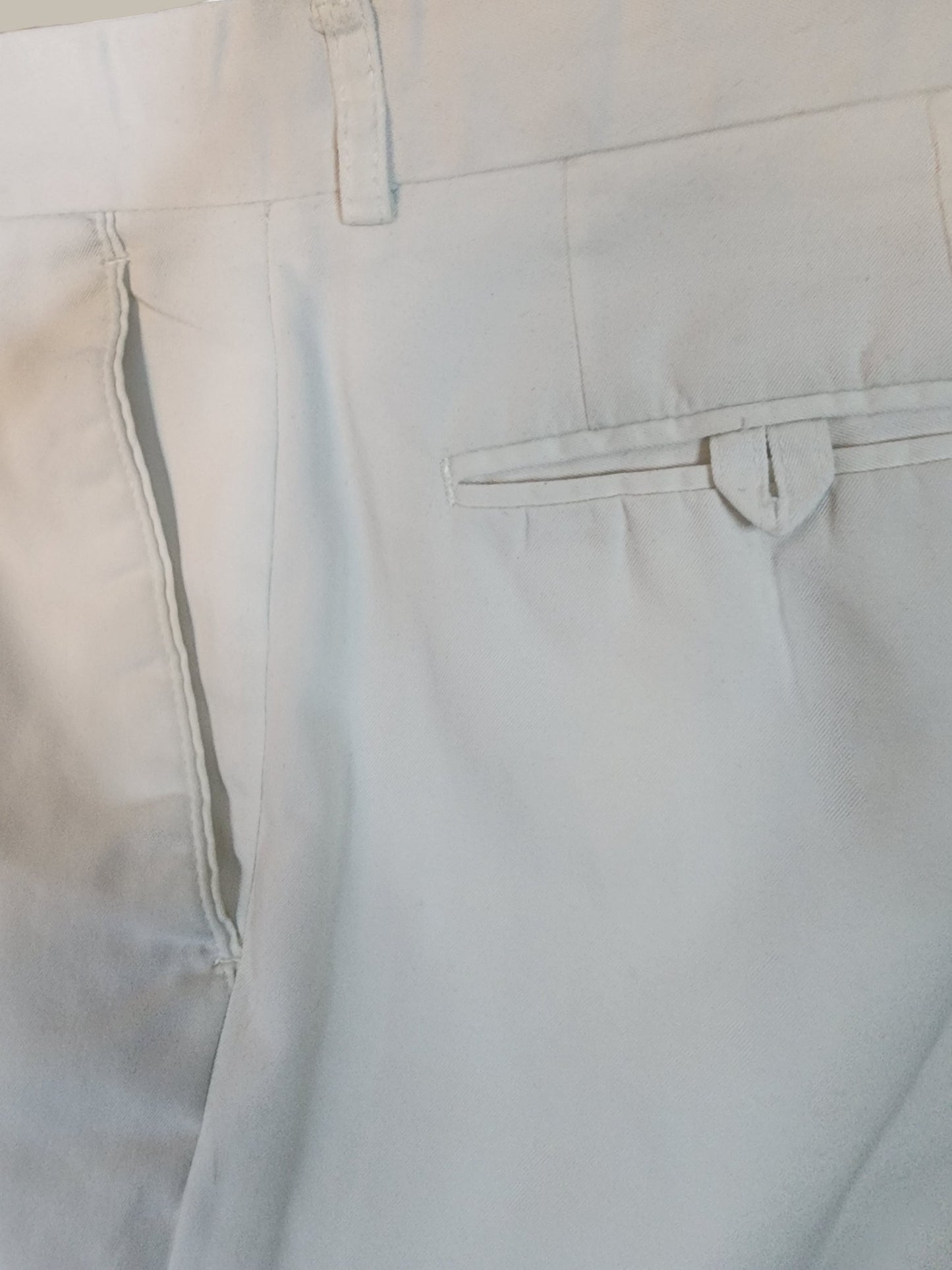 Alan Flusser - White Cotton twill Pant 32/30