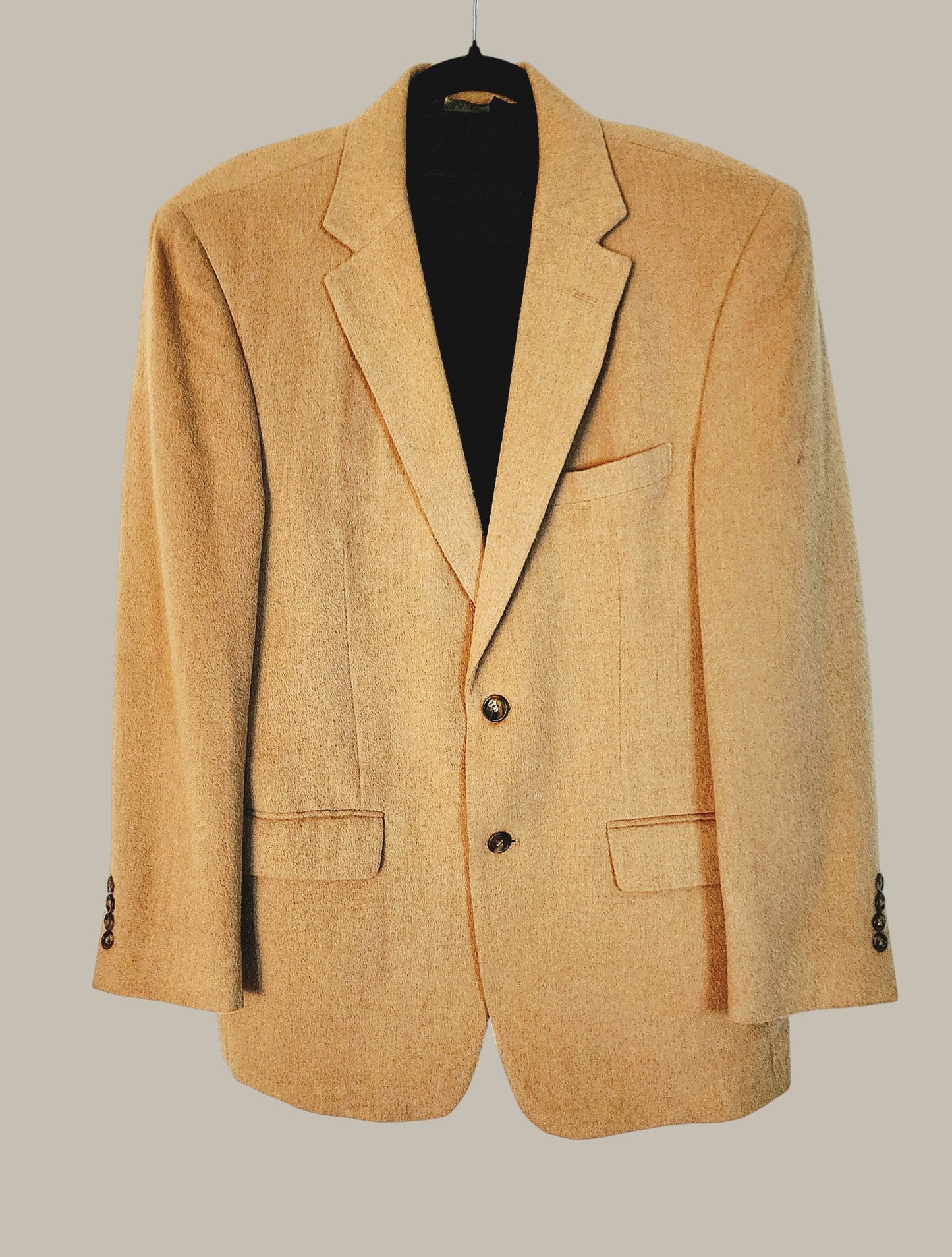 PSA Bank- Melton Blazer - Camel - Double Vents 40 medium