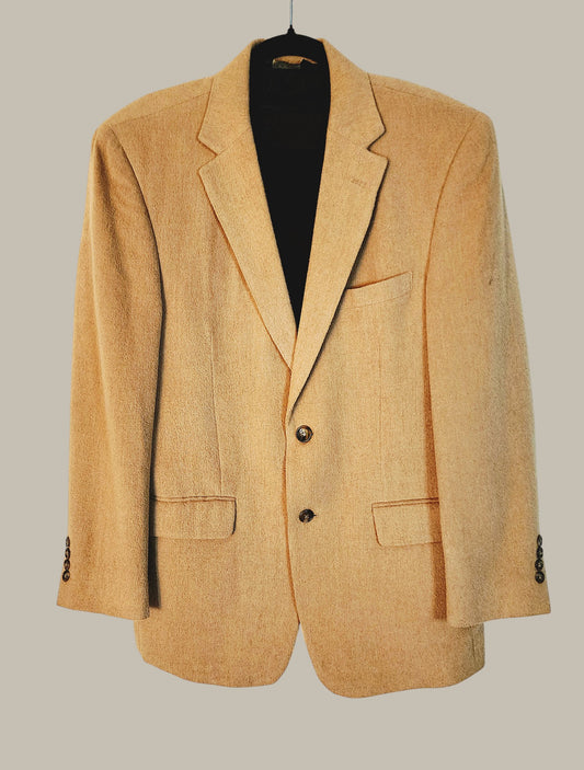 PSA Bank- Melton Blazer - Camel - Double Vents 40 medium