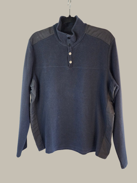 Alfani- Black - Cotton - w / Nylon Trims / Snaps - Large