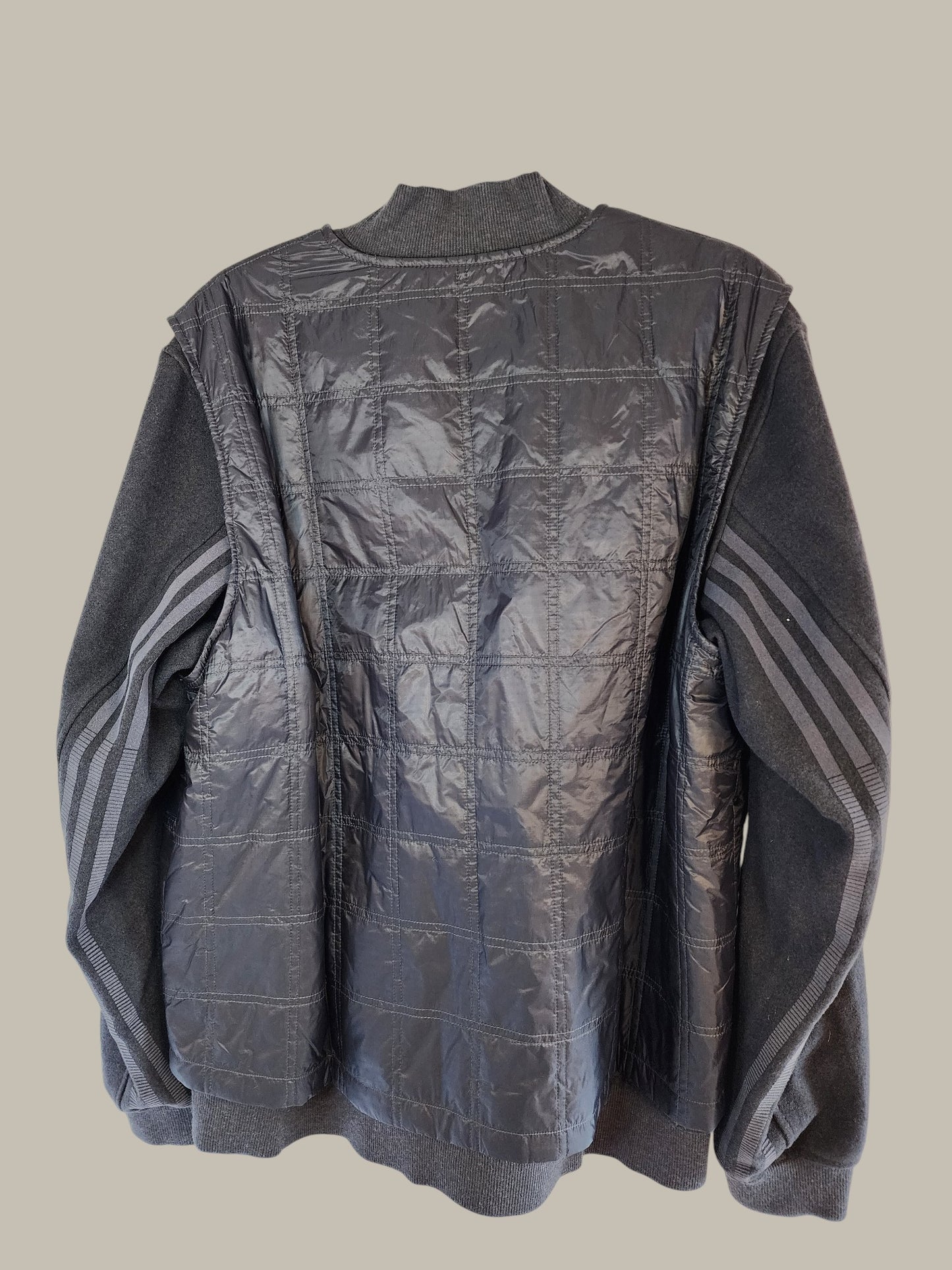 Adidas special edition. Wings and Horns Jacket quilted nylon body and wool felt sleeve large -&nbsp;