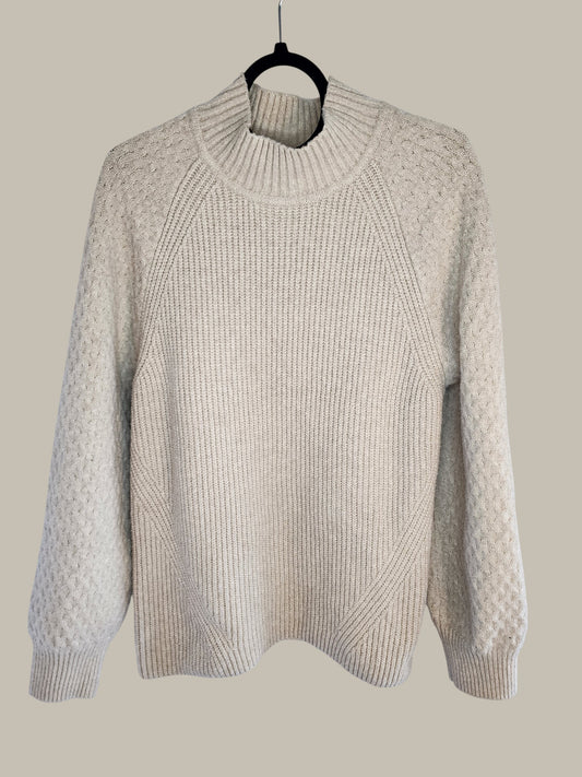 Calvin Klein - Cream - Cotton Chunky Cable sweater L/XL