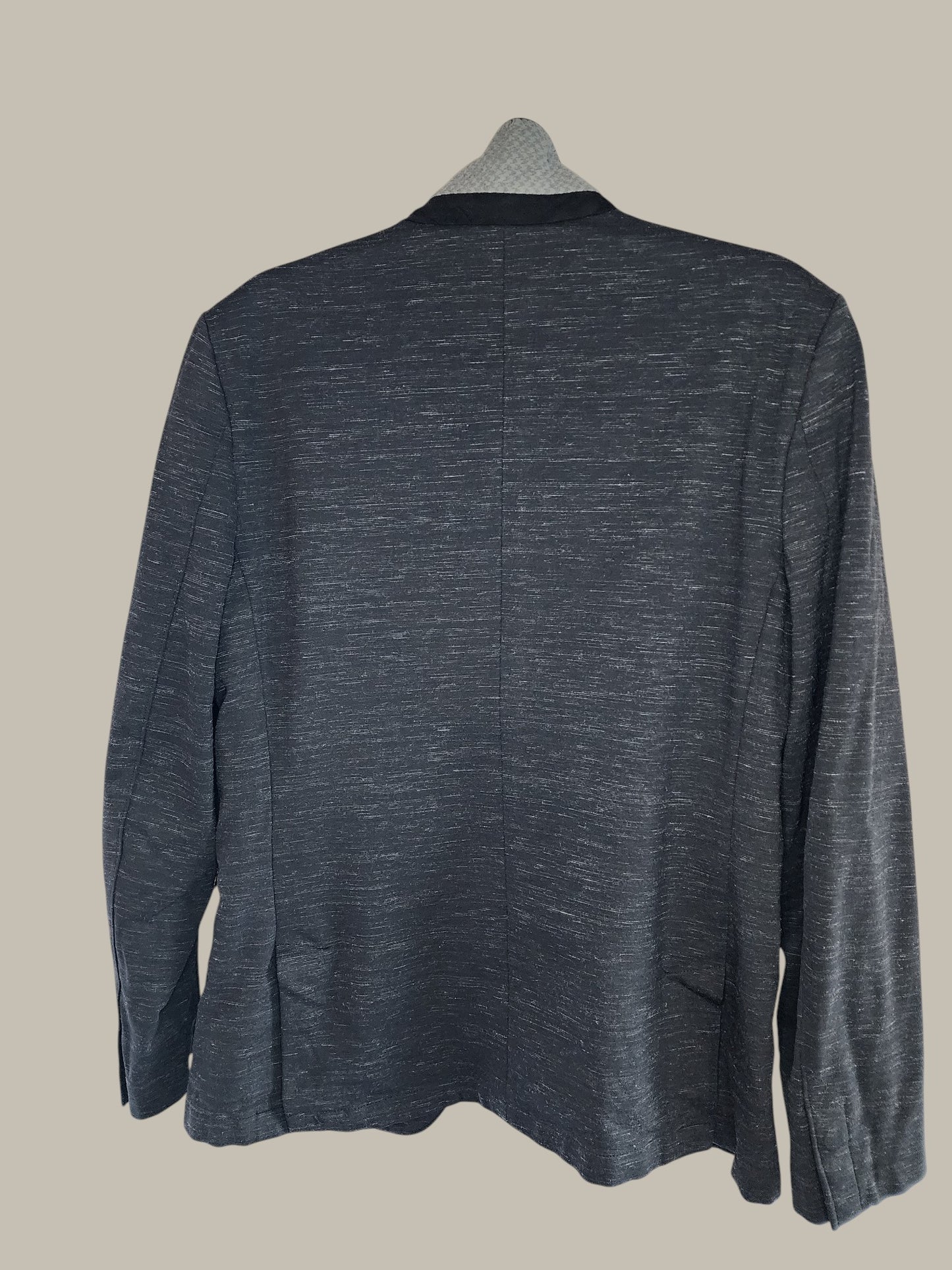 Calvin Klein Dark Charcoal Heavy Textured Cotton knit Blazer 40/medium