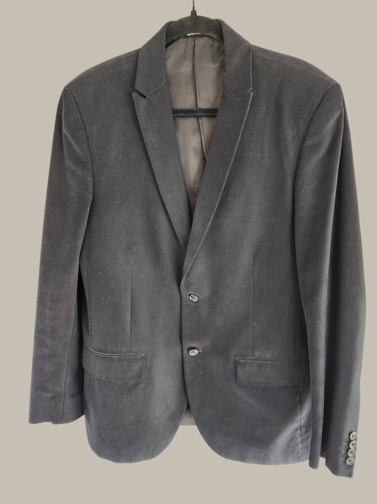 Renoir Charcoal brushed wool, double vents size 36