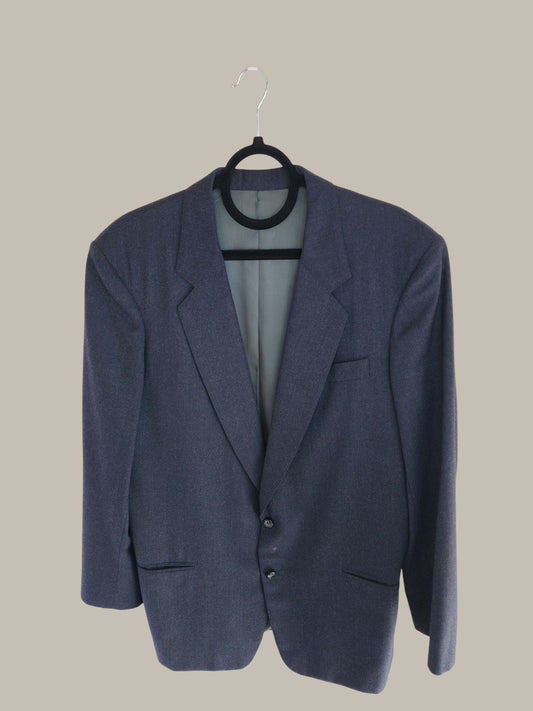 - Navy - Wool - Felt Blazer 40/ Medium 2 Back Vents