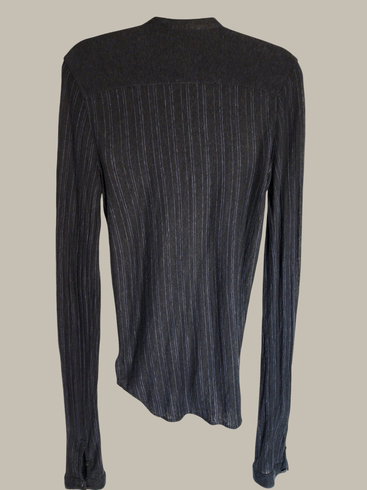 John Varvatos Rayon Stripe Texture top/cardigan Dark Navy small