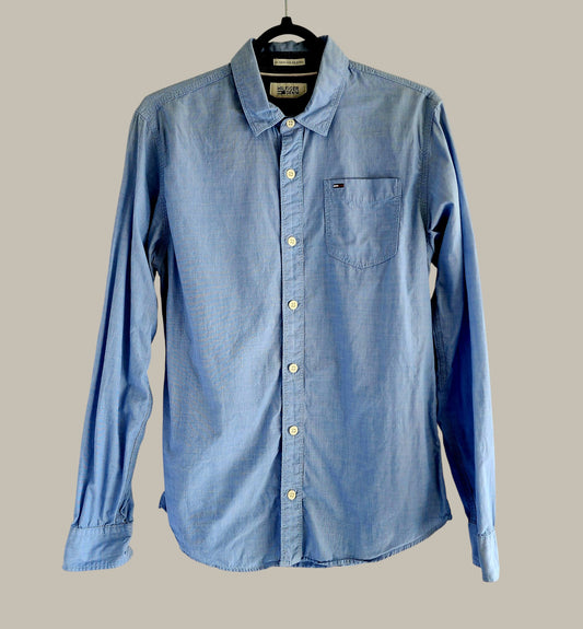 Tommy Hilfiger - L/S Pale Blue - 100% Cotton small