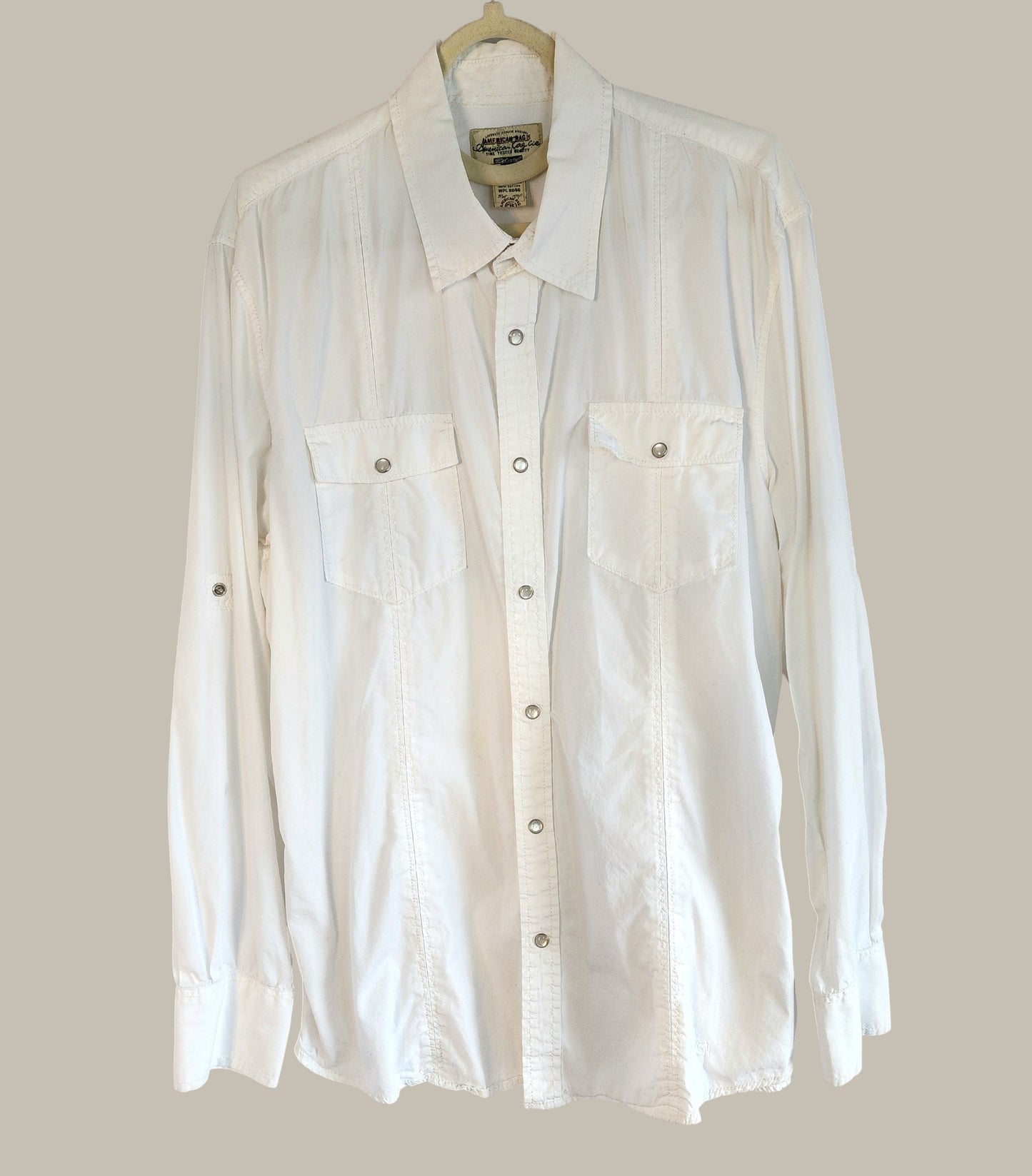 American Rag- Western White Cotton shirt XL