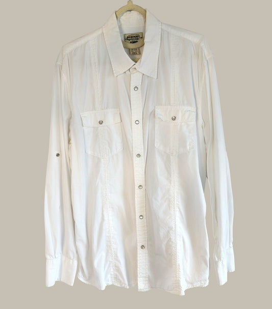 American Rag- Western White Cotton shirt XL