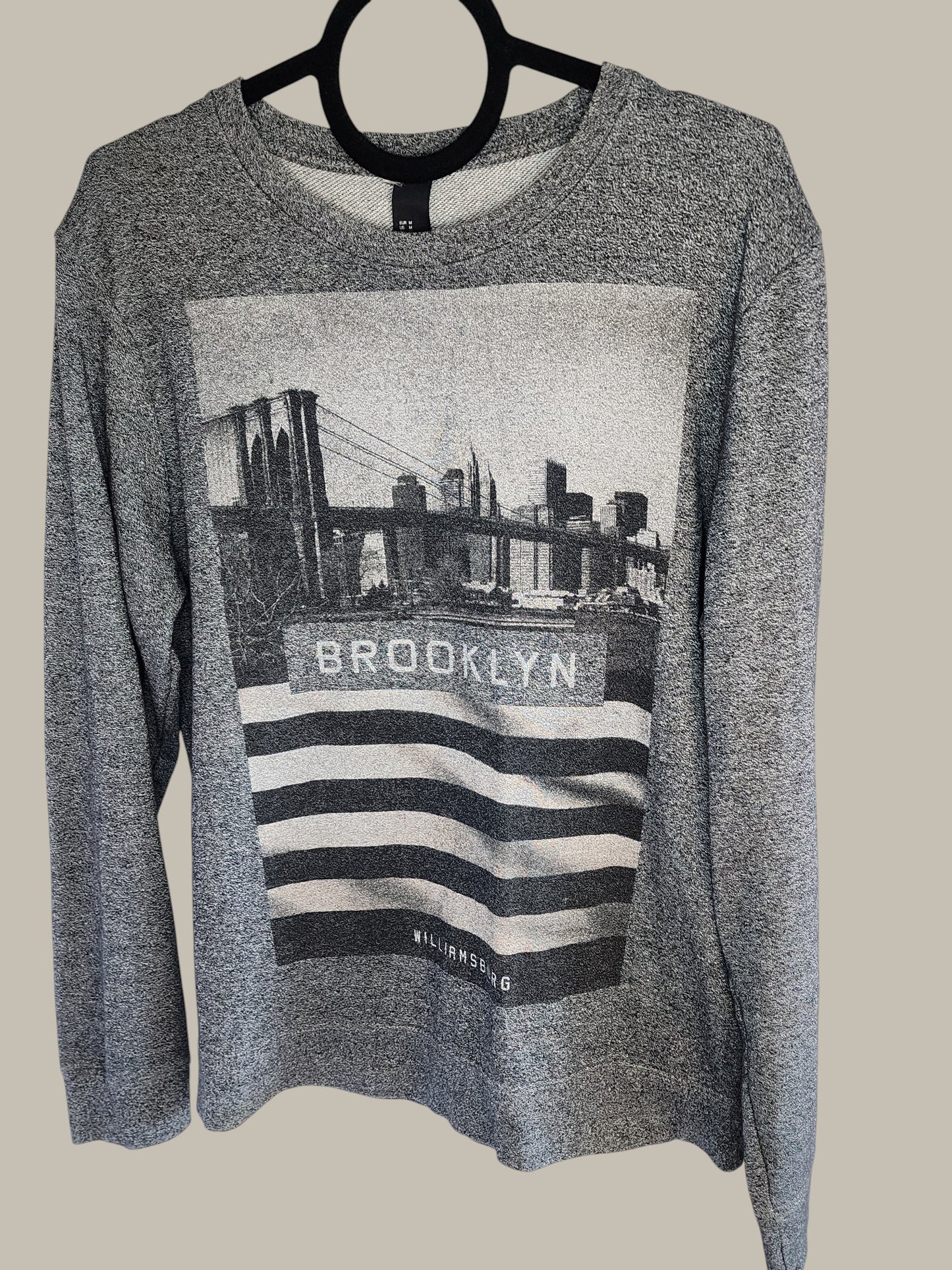 Brooklyn/ Williamsburg Sweatshirt grey (M)