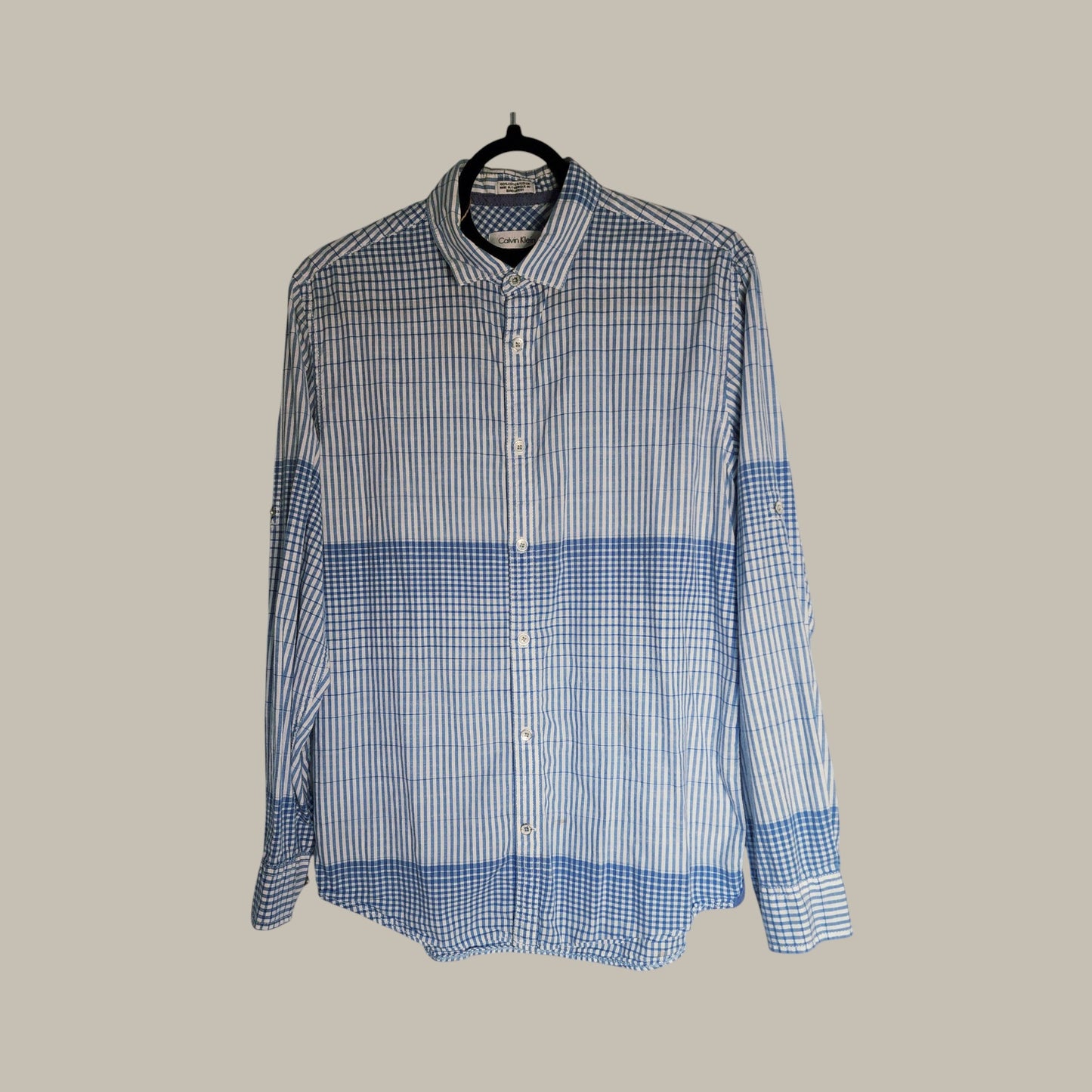 Calvin Klein - Blue / White Stripes - 100% Cotton small