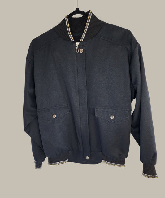 M Sportfolio \ Black Microfiber Bomber jkt- XS